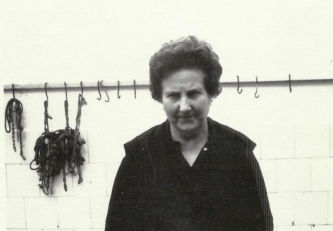 Carmen Chaparro en la fábrica